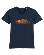 Pentru Motociclisti Tricou mânecă scurtă guler V Bărbat Presenter