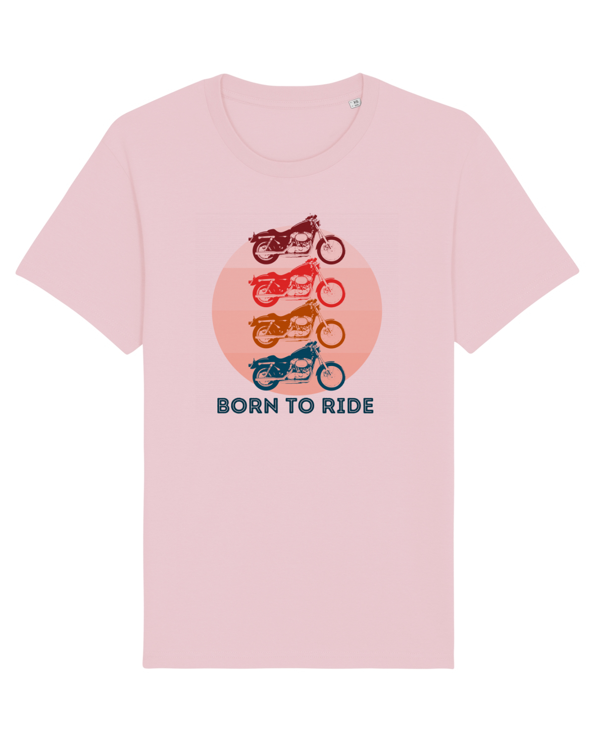 Tricou mânecă scurtă Unisex Rocker Cotton Pink
