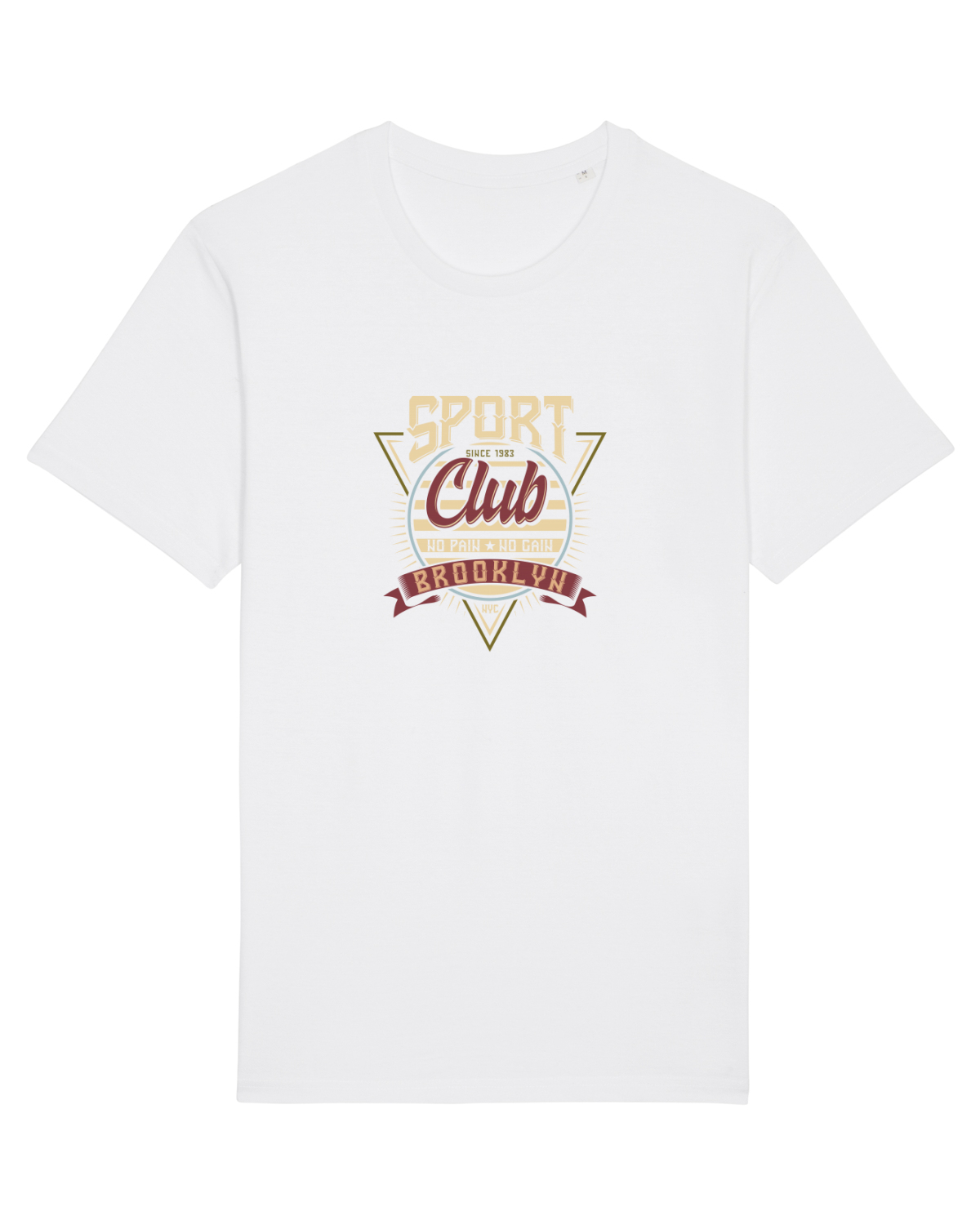 Tricou mânecă scurtă Unisex Rocker White