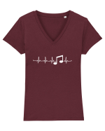 MUSIC Tricou mânecă scurtă guler V Damă Evoker