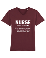 NURSE Tricou mânecă scurtă guler V Bărbat Presenter