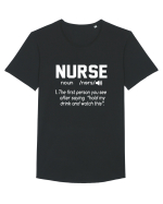 NURSE Tricou mânecă scurtă guler larg Bărbat Skater