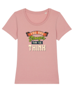 You are stranger than you think Tricou mânecă scurtă guler larg fitted Damă Expresser