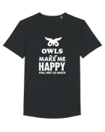 OWLS Tricou mânecă scurtă guler larg Bărbat Skater