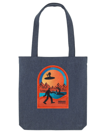 Retro Bigfoot, Alien And Loch Ness Monster Midnight Blue