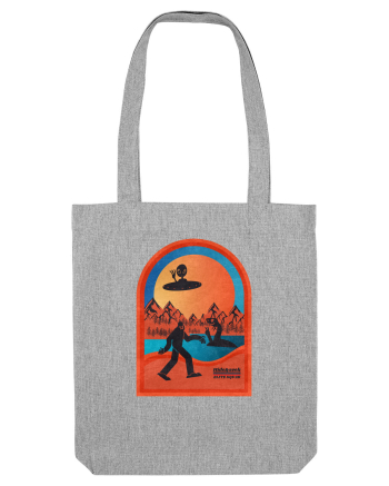 Retro Bigfoot, Alien And Loch Ness Monster Heather Grey