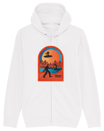 Retro Bigfoot, Alien And Loch Ness Monster White