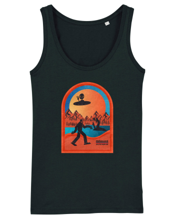 Retro Bigfoot, Alien And Loch Ness Monster Black