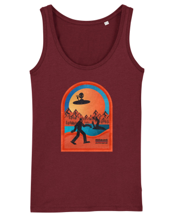 Retro Bigfoot, Alien And Loch Ness Monster Burgundy