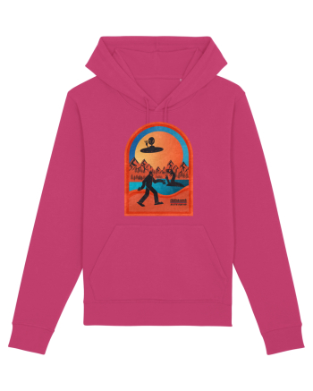 Retro Bigfoot, Alien And Loch Ness Monster Raspberry