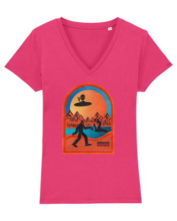 Retro Bigfoot, Alien And Loch Ness Monster Raspberry