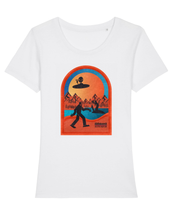 Retro Bigfoot, Alien And Loch Ness Monster White