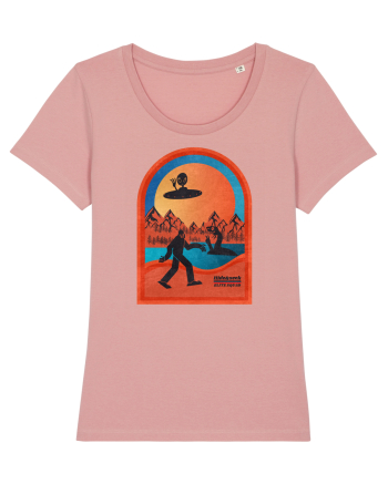 Retro Bigfoot, Alien And Loch Ness Monster Canyon Pink