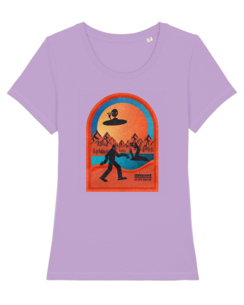 Retro Bigfoot, Alien And Loch Ness Monster Lavender Dawn