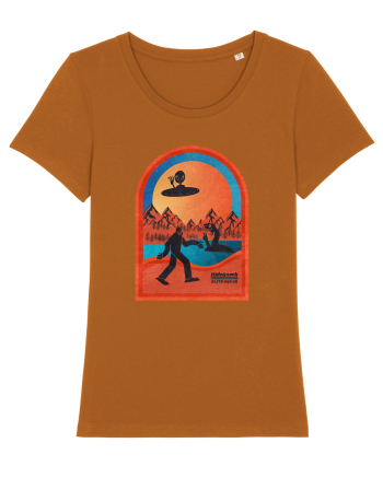 Retro Bigfoot, Alien And Loch Ness Monster Roasted Orange