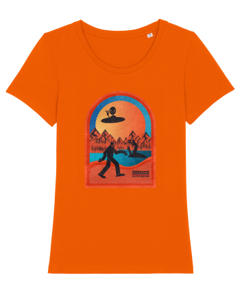 Retro Bigfoot, Alien And Loch Ness Monster Bright Orange