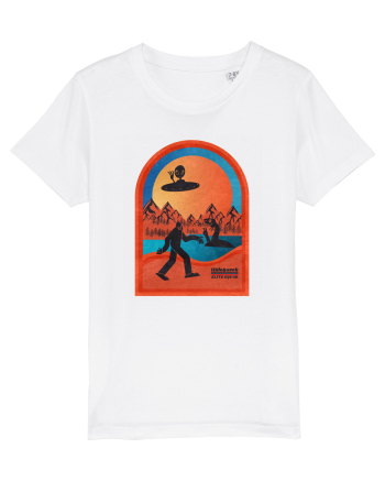 Retro Bigfoot, Alien And Loch Ness Monster White
