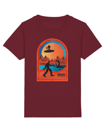 Retro Bigfoot, Alien And Loch Ness Monster Burgundy