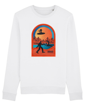 Retro Bigfoot, Alien And Loch Ness Monster White