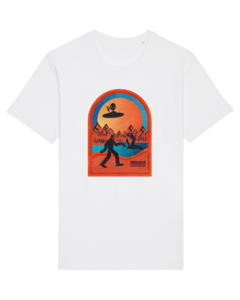 Retro Bigfoot, Alien And Loch Ness Monster White