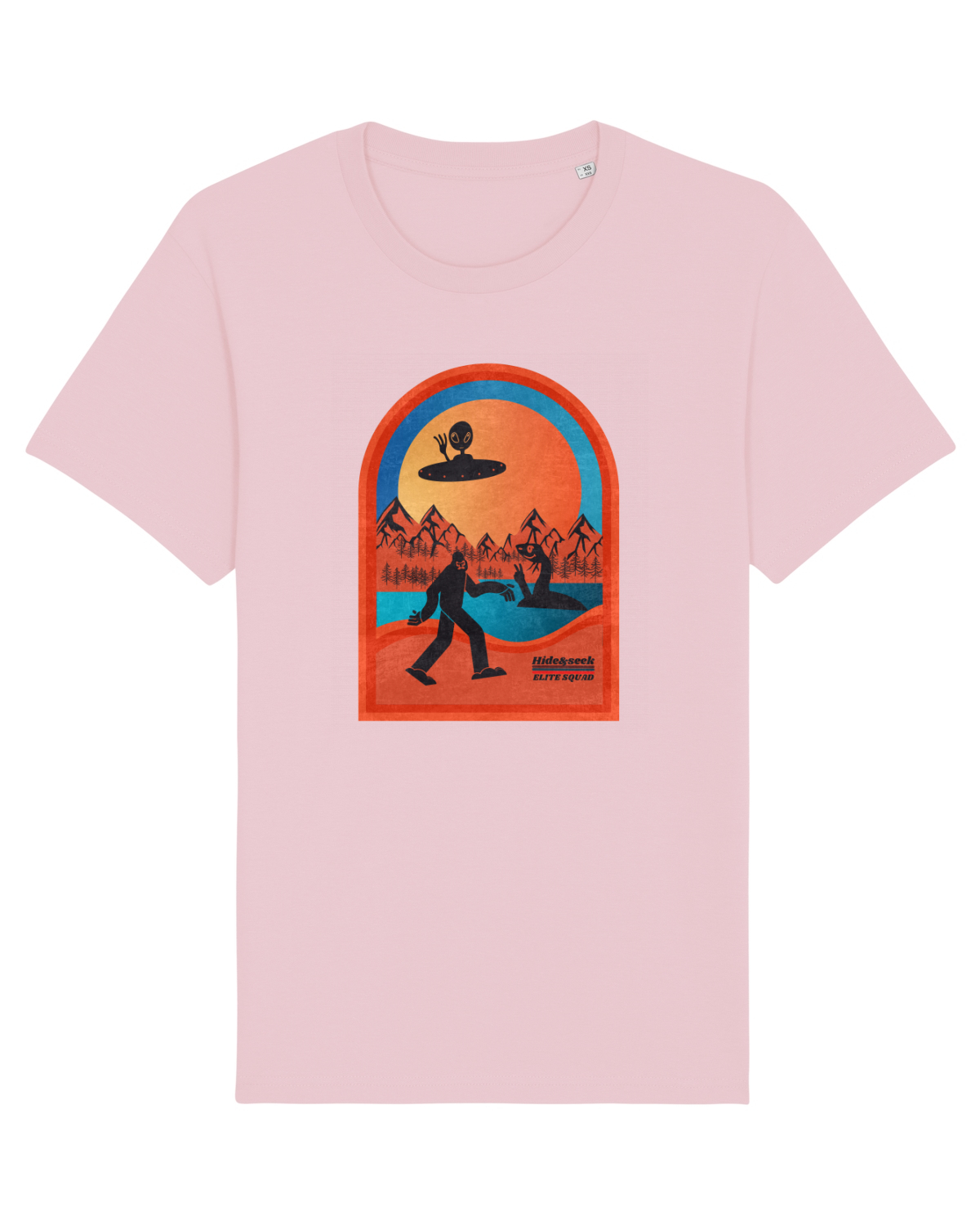 Tricou mânecă scurtă Unisex Rocker Cotton Pink