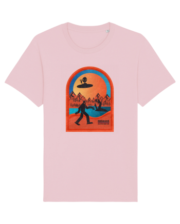 Retro Bigfoot, Alien And Loch Ness Monster Cotton Pink