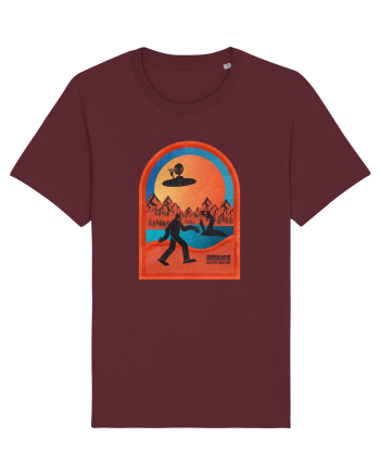 Retro Bigfoot, Alien And Loch Ness Monster Burgundy