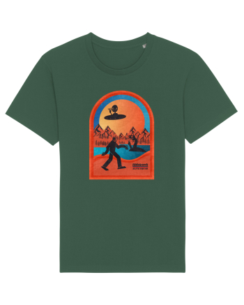 Retro Bigfoot, Alien And Loch Ness Monster Bottle Green