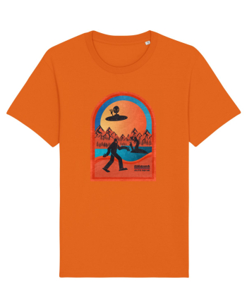 Retro Bigfoot, Alien And Loch Ness Monster Bright Orange