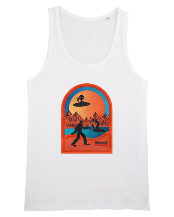 Retro Bigfoot, Alien And Loch Ness Monster White