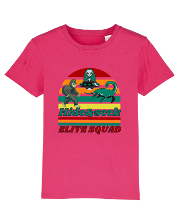 Retro Bigfoot, Alien And Loch Ness Monster Raspberry