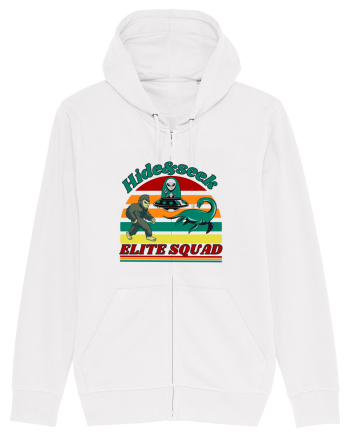 Retro Bigfoot, Alien And Loch Ness Monster White