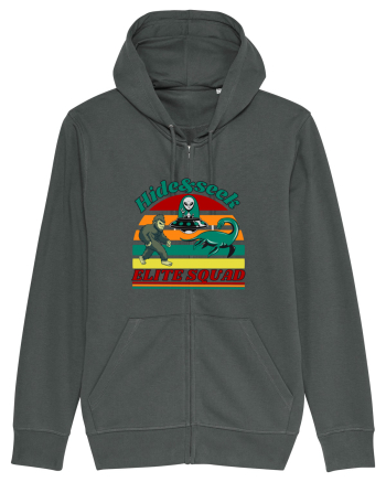 Retro Bigfoot, Alien And Loch Ness Monster Anthracite