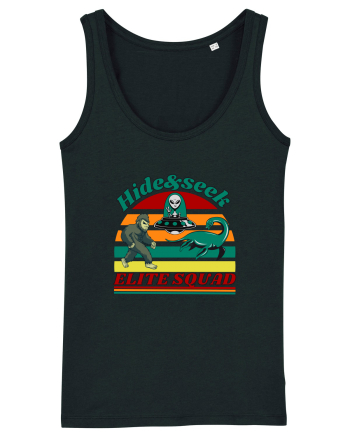 Retro Bigfoot, Alien And Loch Ness Monster Black