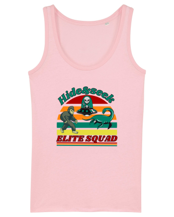 Retro Bigfoot, Alien And Loch Ness Monster Cotton Pink