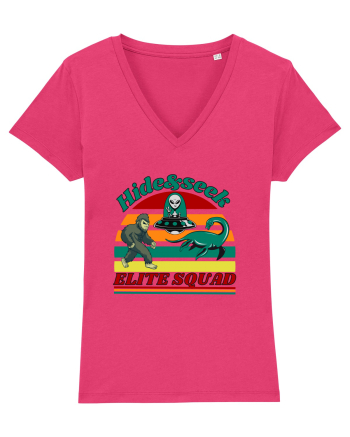 Retro Bigfoot, Alien And Loch Ness Monster Raspberry