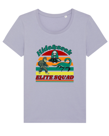 Retro Bigfoot, Alien And Loch Ness Monster Lavender