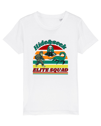Retro Bigfoot, Alien And Loch Ness Monster White