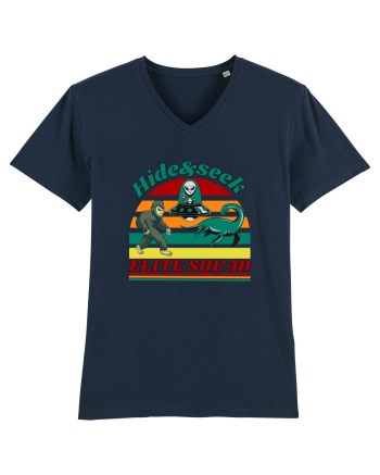 Retro Bigfoot, Alien And Loch Ness Monster French Navy