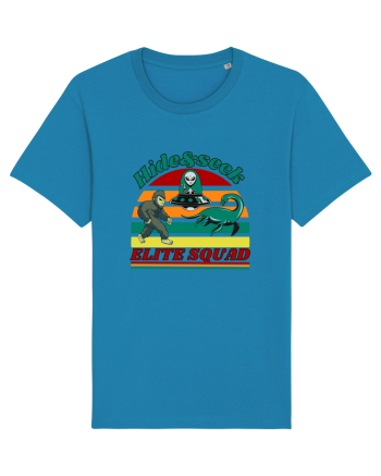 Retro Bigfoot, Alien And Loch Ness Monster Azur