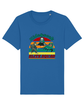 Retro Bigfoot, Alien And Loch Ness Monster Royal Blue