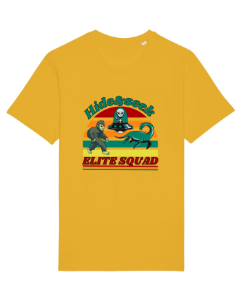 Retro Bigfoot, Alien And Loch Ness Monster Spectra Yellow