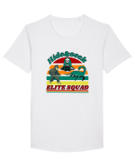 Retro Bigfoot, Alien And Loch Ness Monster Tricou mânecă scurtă guler larg Bărbat Skater