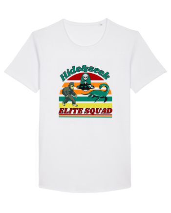 Retro Bigfoot, Alien And Loch Ness Monster White