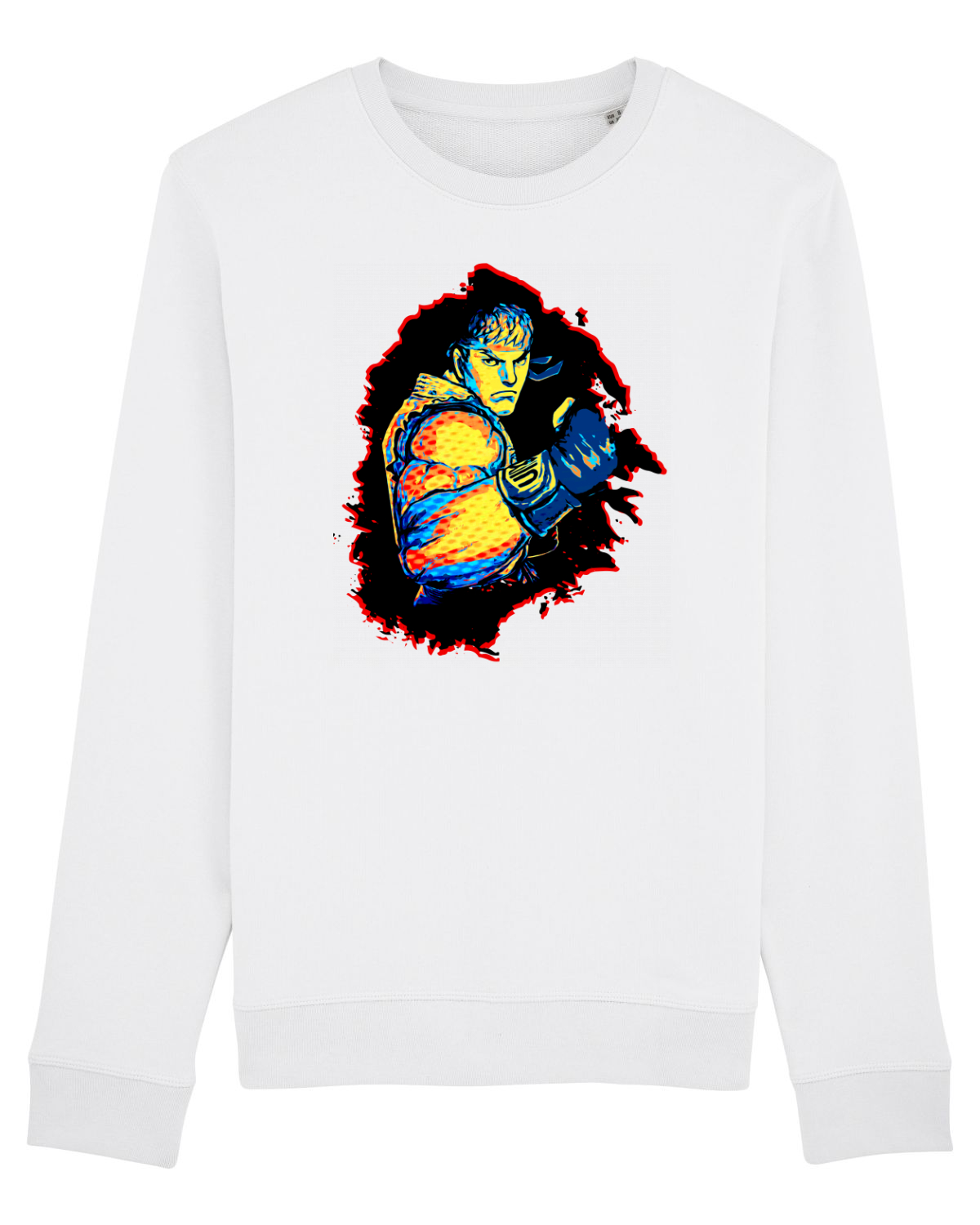 Bluză mânecă lungă Unisex Rise White