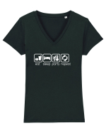 PARTY Tricou mânecă scurtă guler V Damă Evoker