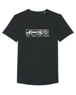 PARTY Tricou mânecă scurtă guler larg Bărbat Skater