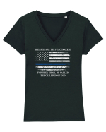 POLICE Tricou mânecă scurtă guler V Damă Evoker
