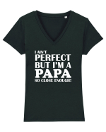 PAPA Tricou mânecă scurtă guler V Damă Evoker