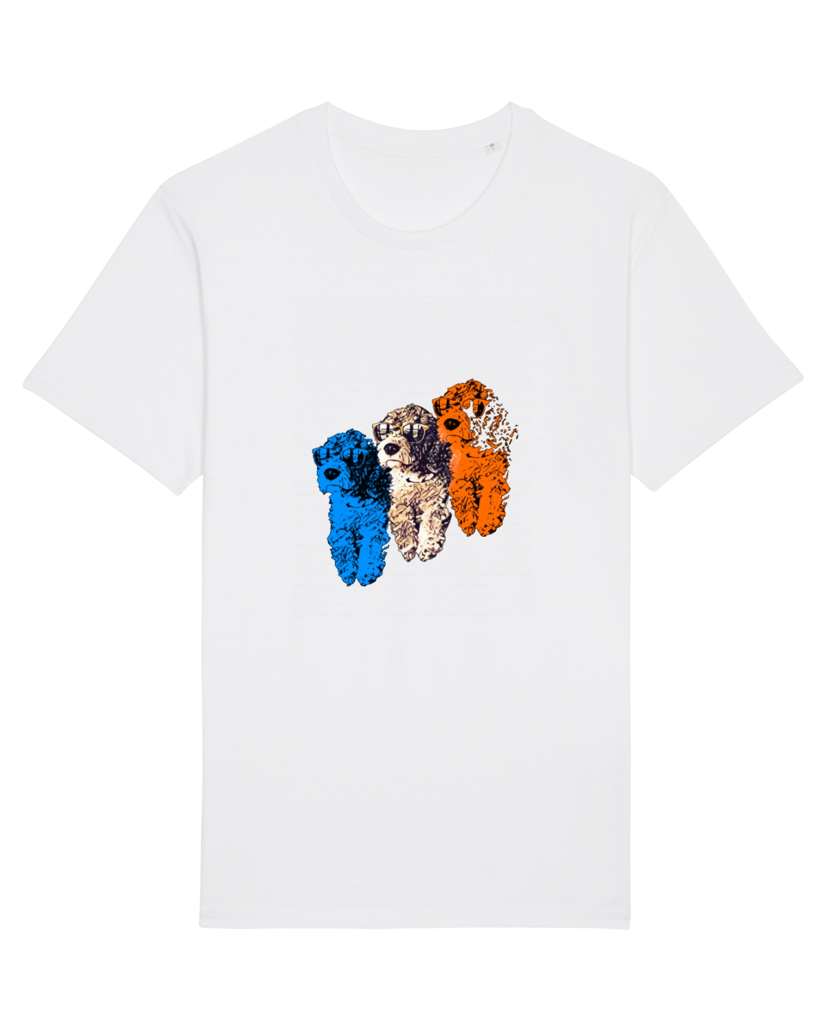 Tricou mânecă scurtă Unisex Rocker White